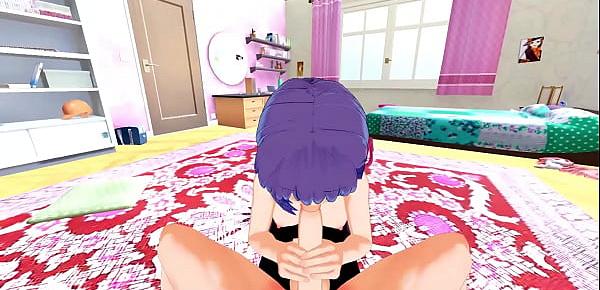  POV fucking Sakura in her room, missionary creampie - FateStay Night Heaven’s Feel Hentai.